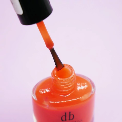 Лак для ногтей DB Cosmetic Prof Line неоновый рыжий 10 мл (00324) - Фото №2