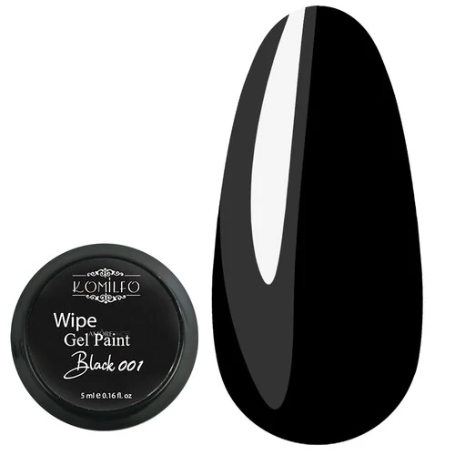 Гель краска Komilfo Gel Paint Black 001, 5 мл (2000099569028)