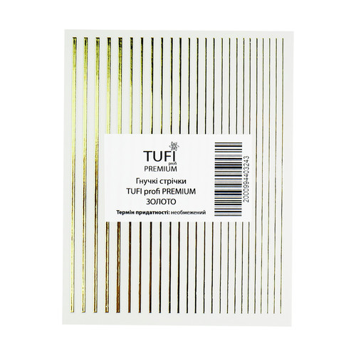 Гибкие ленты 3D для ногтей TUFI profi Золото (0104205)