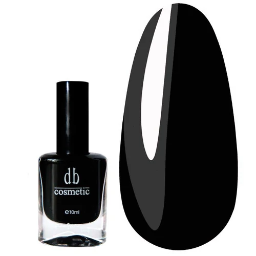Лак для ногтей DB Cosmetic Prof Line черный 10 мл (00455) - Фото №1