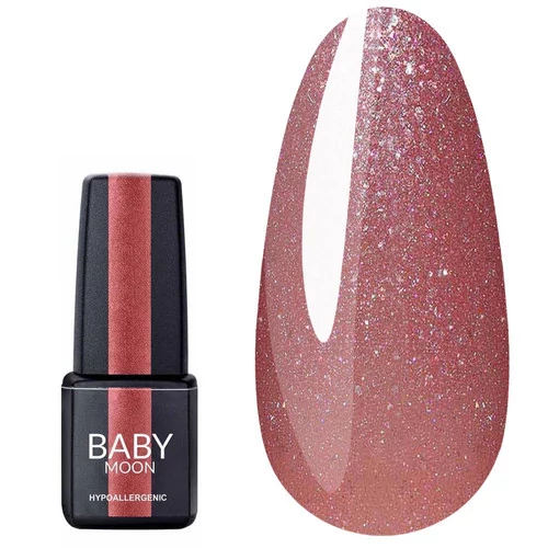 Гель-лак BABY MOON Dance Diamond №003 приглушенный розовый с шиммером 6 мл (5908254001567)