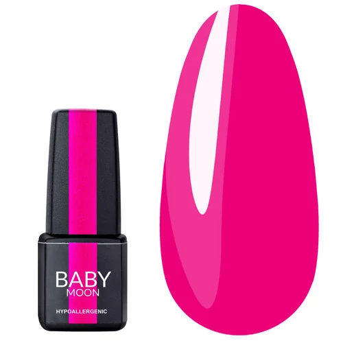 Гель лак BABY MOON Dolce Rose №015 ярко-розовый с малиновым отливом 6 мл (5908254000157) - Фото №1