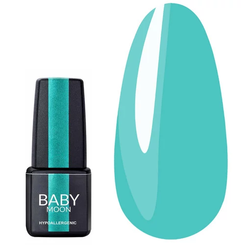 Гель лак BABY MOON Green Sea №002 бело-зеленый яркий 6 мл (5908254000775) - Фото №1