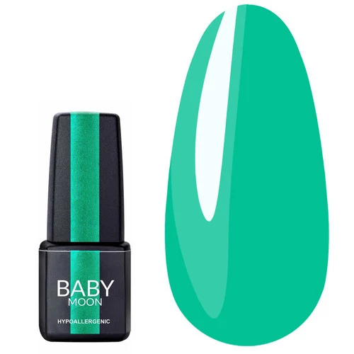 Гель лак BABY MOON Green Sea №003 изумрудный светлый 6 мл (5908254000782) - Фото №1