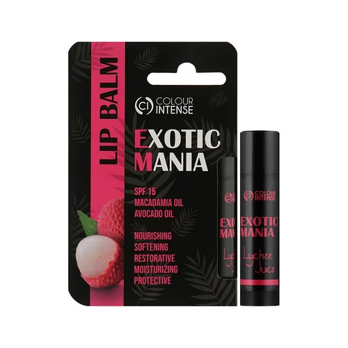 Бальзам для губ COLOUR INTENSE Exotic Mania 04 SPF 15 сок личи 5 г (4823083019150) - Фото №2