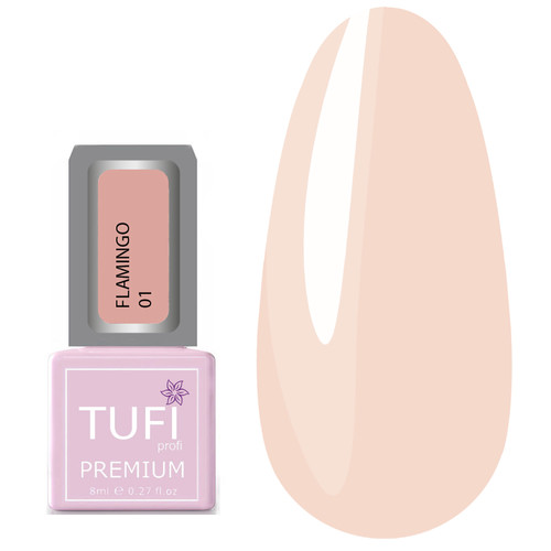 Гель-лак TUFI profi FLAMINGO 01 Абрикосовый лед 8 мл (0121292)
