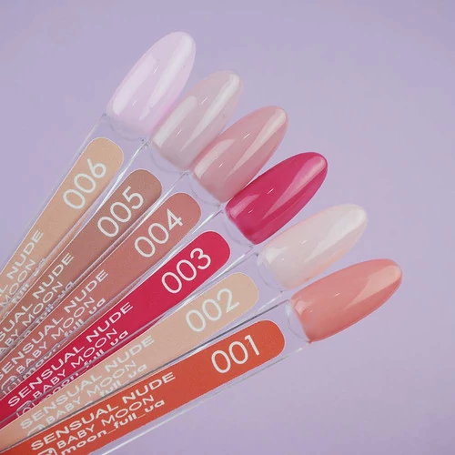 Гель лак BABY MOON Sensual Nude № 006 холодный розовый 6 мл (5908254001956) - Фото №3