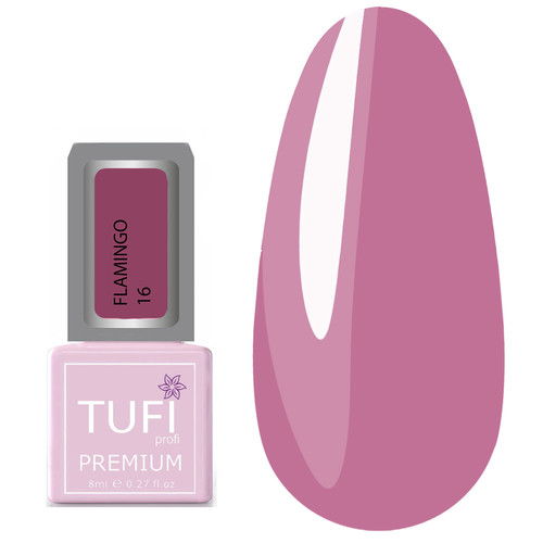 Гель-лак TUFI profi FLAMINGO 16 Запыленная роза 8 мл (0121307)