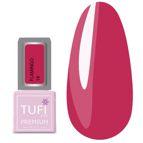 Гель-лак TUFI profi FLAMINGO 19 Строгий розовый 8 мл (0121310)