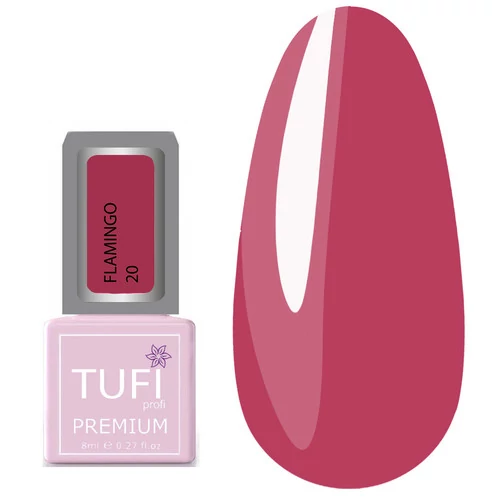Гель-лак TUFI profi FLAMINGO 20 Спокойный розовый 8 мл (0121311)