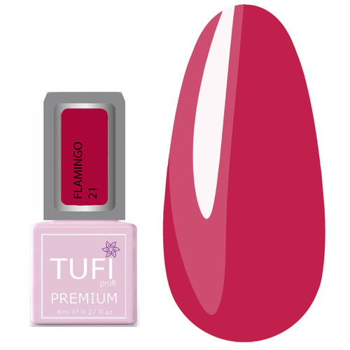Гель-лак TUFI profi FLAMINGO 21 Сочная ягода 8 мл (0121312)