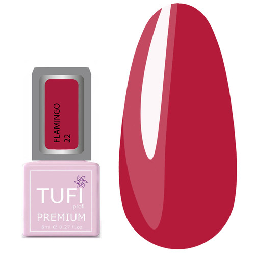 Гель-лак TUFI profi FLAMINGO 22 Спелая вишня 8 мл (0121313)