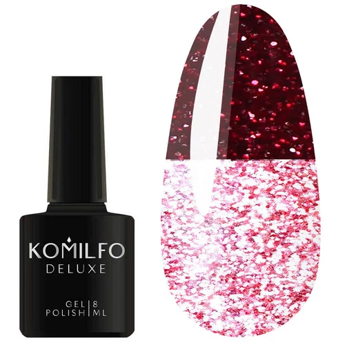 Гель-лак KOMILFO Luminous Collection L008 бордовый светоотражающий 8 мл  (891008)