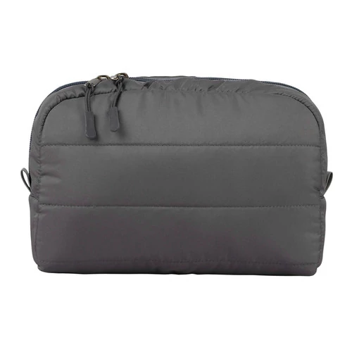 Косметичка TUFI profi PREMIUM Quilt стьобана темно-сіра (0125731) - Фото №1