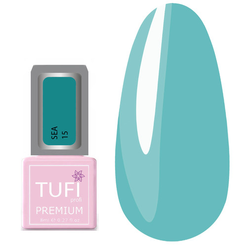 Гель-лак TUFI profi SEA 15 Блакитний серулеан 8 мл (0121239)