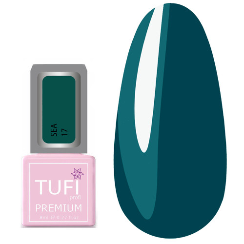 Гель-лак TUFI profi SEA 17 Темный циан 8 мл (0121241)
