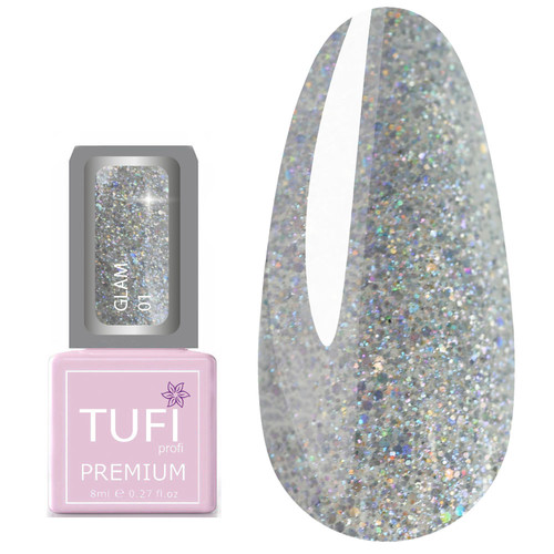 Гель-лак TUFI profi GLAM 01 Гейзер 8 мл (0121681)