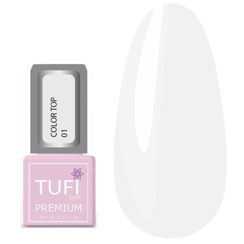 Топ TUFI profi COLOR TOP 01 Белая Вуаль 8 мл (0123403)