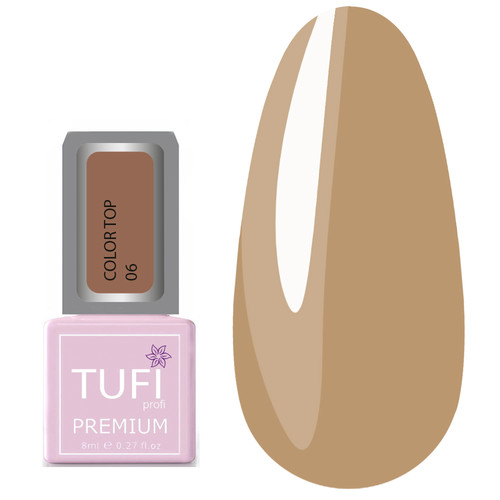 Топ TUFI profi COLOR TOP 06 Сладкая Ириска 8 мл (0123408)