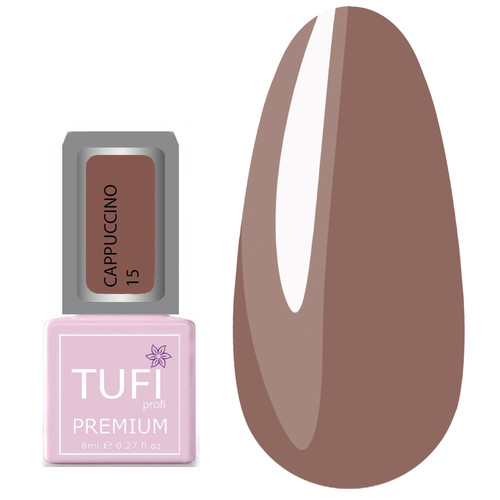 Гель-лак TUFI profi CAPPUCCINO 15 Кава з молоком 8 мл (0121243)