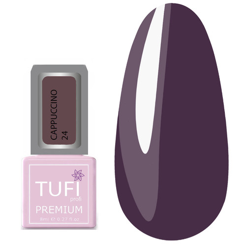 Гель-лак TUFI profi CAPPUCCINO 24 Пепельно-коричневый 8 мл (0121268)