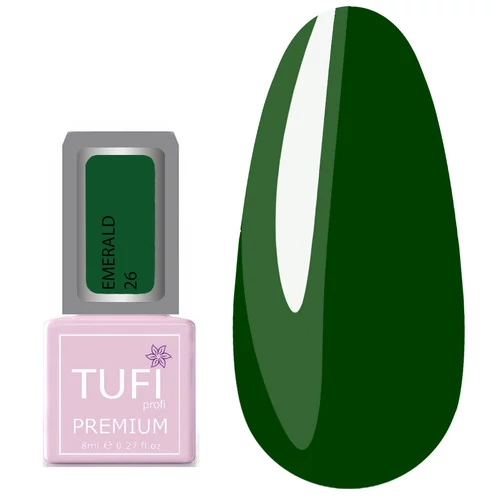 Гель-лак TUFI profi EMERALD 26 Ирландский мох 8 мл (0121280)