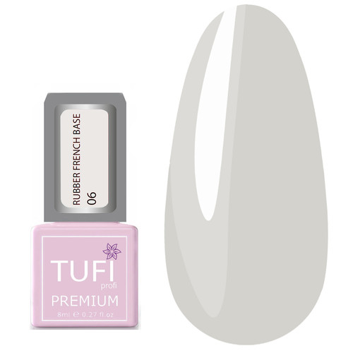 База TUFI profi RUBBER FRENCH BASE 06 Молочная Девочка 8 мл (0123391)