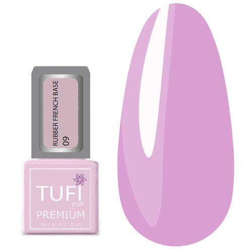 База TUFI profi RUBBER FRENCH BASE 09 Холодная Роза 8 мл (0123395)