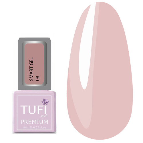 Универсальный жидкий полигель TUFI profi SMART GEL 08 Вуаль 8 мл (0121699)