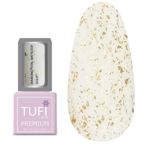 Топ TUFI profi DIAMOND POTAL MATTE TOP Золото 8 мл (0125769)
