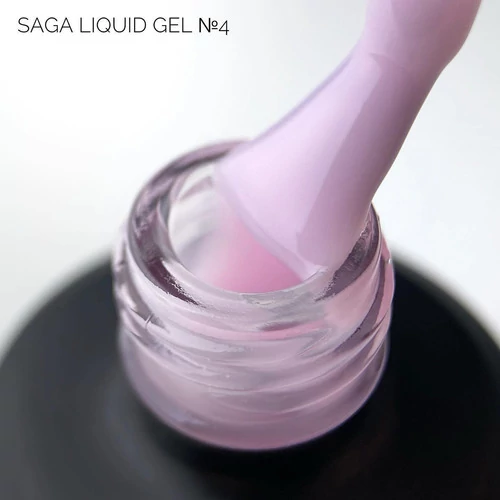 Гель для наращивания SAGA Liquid Gel №04 розовый 15 мл (2000994504513) - Фото №2