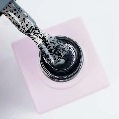 Топ TUFI profi DOT AND SHIMMER TOP С Чёрным Шиммером и Мелкими Частицами 8 мл (0125776) - Фото №2