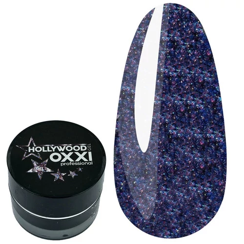 Глиттер гель Oxxi Hollywood синий №3 (000000511)