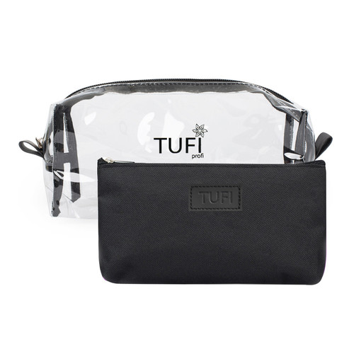 Набор косметичек TUFI profi PREMIUM прозрачная и черная (0133408)