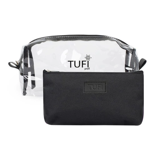 Набор косметичек TUFI profi PREMIUM прозрачная и черная (0133408) - Фото №1