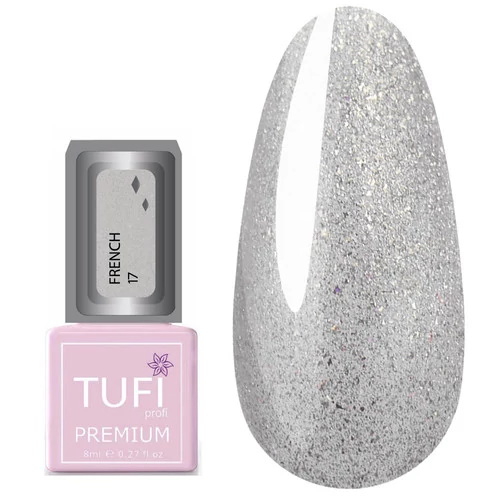 Гель-лак TUFI profi FRENCH 17 Белые жемчужины 8 мл (0132498)