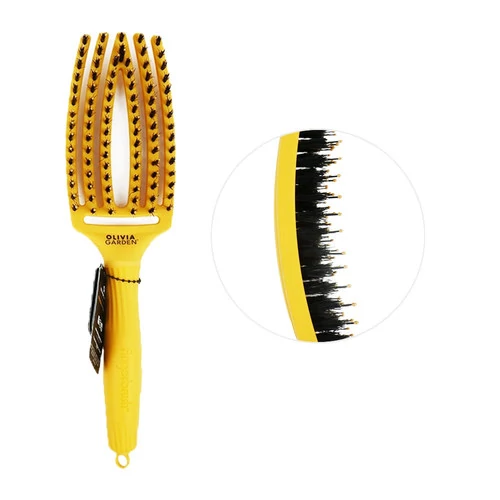 Щетка массажная Olivia Garden Finger Brush Combo Medium SunFlower (OGID1739)