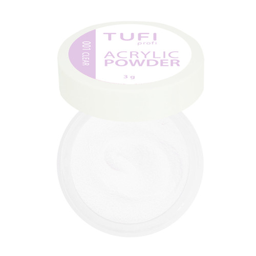 Акриловая пудра TUFI profi 001 Прозрачная 3 г (0099058)