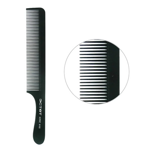 Гребень TONI@GUY  черный с ручкой (8102)