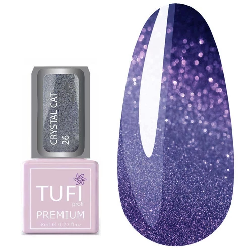 Гель-лак TUFI profi CRYSTAL CAT 26 Синий голографик 8 мл (0173919)
