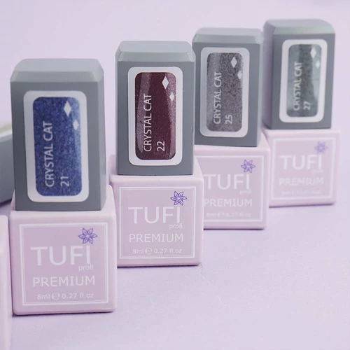 Гель-лак TUFI profi CRYSTAL CAT 24 Гранатовый голографик 8 мл (0173917) - Фото №6