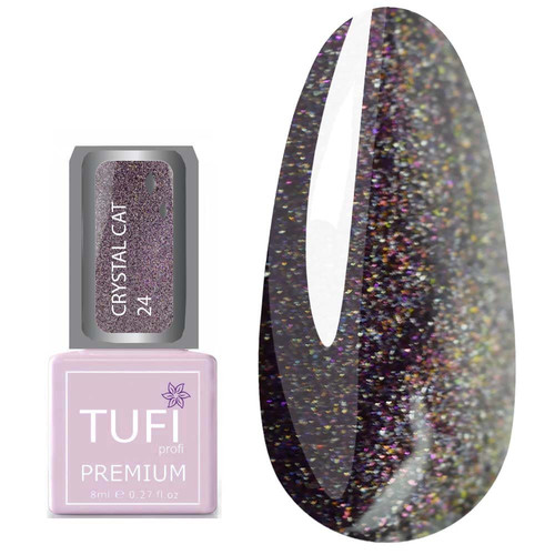 Гель-лак TUFI profi CRYSTAL CAT 24 Гранатовий голографік 8 мл (0173917)