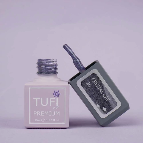 Гель-лак TUFI profi CRYSTAL CAT 26 Синий голографик 8 мл (0173919) - Фото №4