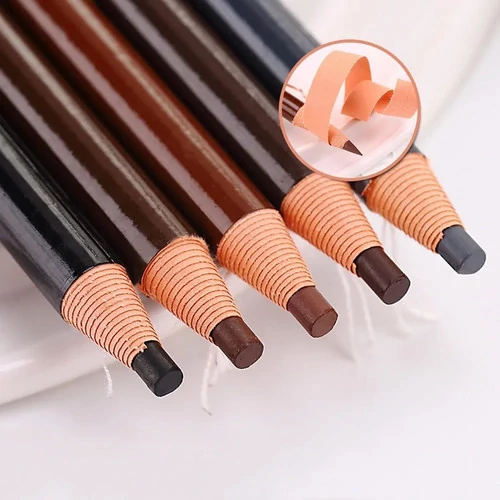 Карандаш для татуажа бровей Cosmetic art 1818 темно-коричневый (001828) - Фото №4