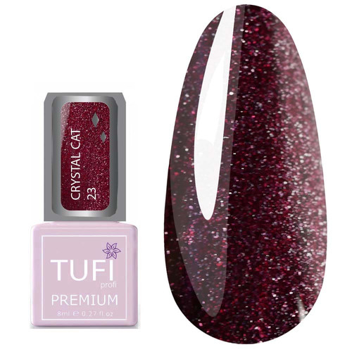 Гель-лак TUFI profi CRYSTAL CAT 23 Сангрия 8 мл (0173914)