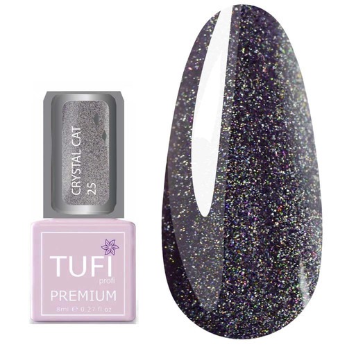 Гель-лак TUFI profi CRYSTAL CAT 25 Аметрин голографик 8 мл (0173918)