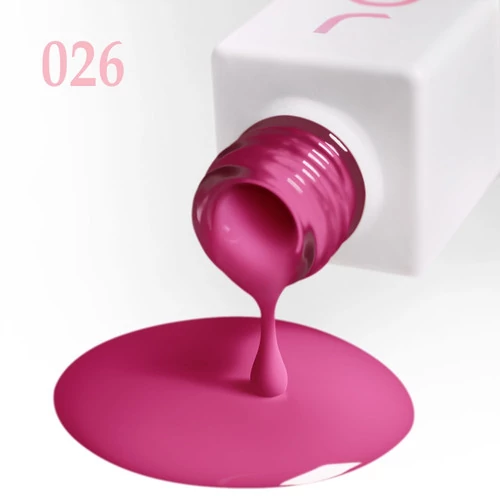 Гель-лак JOIA vegan 026 темный красно-розовый 6 мл (4820259340261) - Фото №3