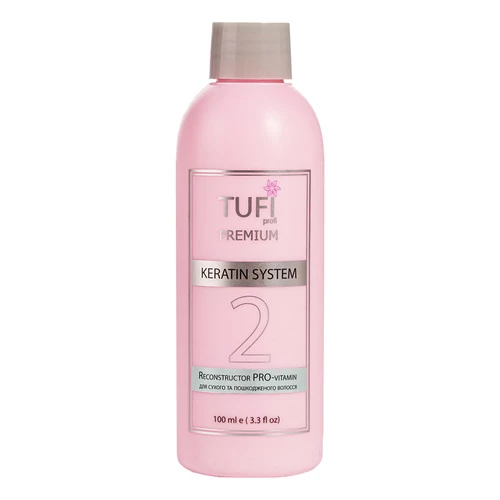 Кератин TUFI profi Reconstructor PRO-vitamin для сухих и поврежденных волос 100 мл (0123826) - Фото №1