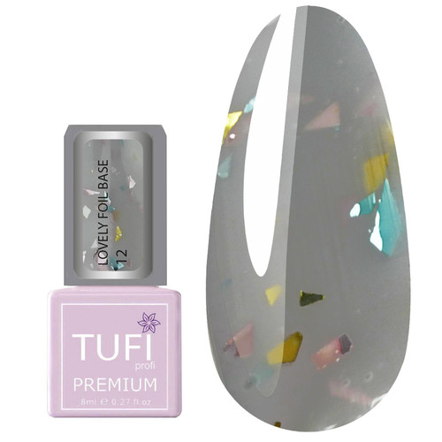 База TUFI profi LOVELY FOIL BASE 12 Серый Вуаль 8 мл (0196368)