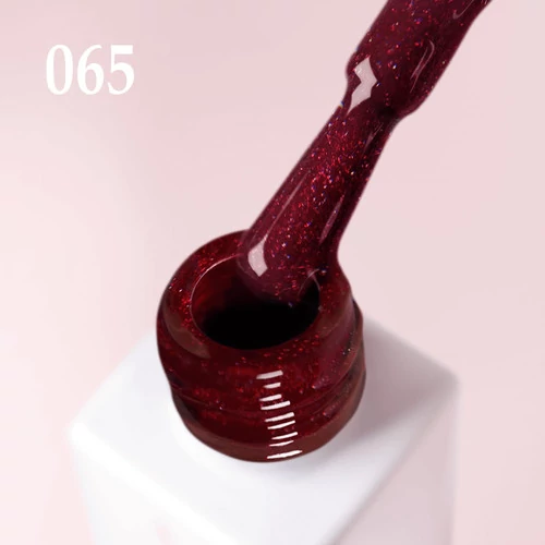 Гель-лак JOIA vegan 065 красный с шиммером 6 мл (4820259340834) - Фото №2